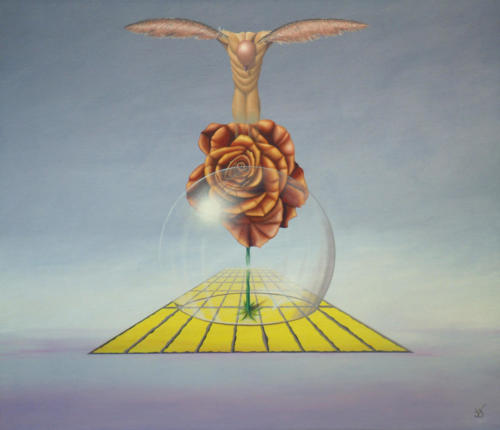 Ontsnapping,   The escape,  2008    (50x50 cm)   