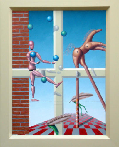 Het circus de volgende dag,  The circus the next day, 2003   (80x60 cm)