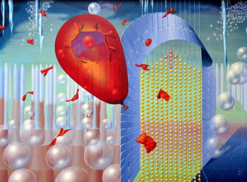 De ballon is geklapt, The balloon is popped,2013   (60x80 cm)