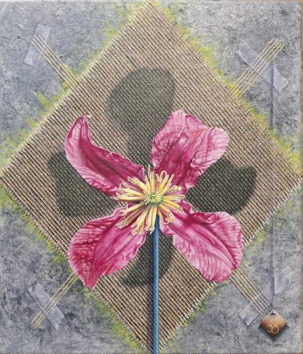 The shadow, the metamorphosisClematis viticella  (35x30 cm)  2024